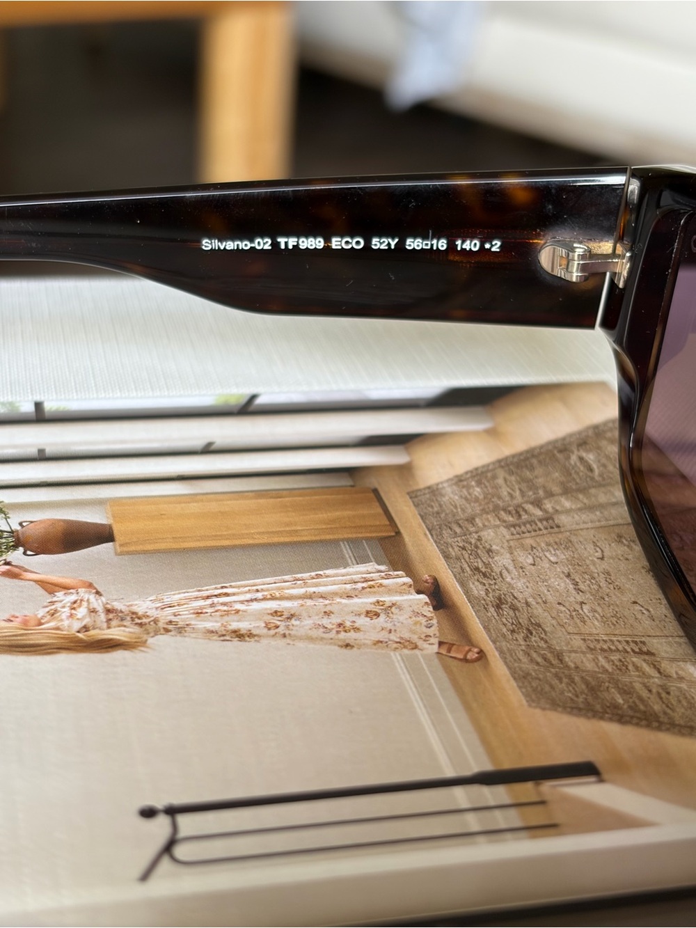 Tom Ford Silvano-02 TF989 52Y Havana Square Sunglasses 56mm - Picture 10 of 16